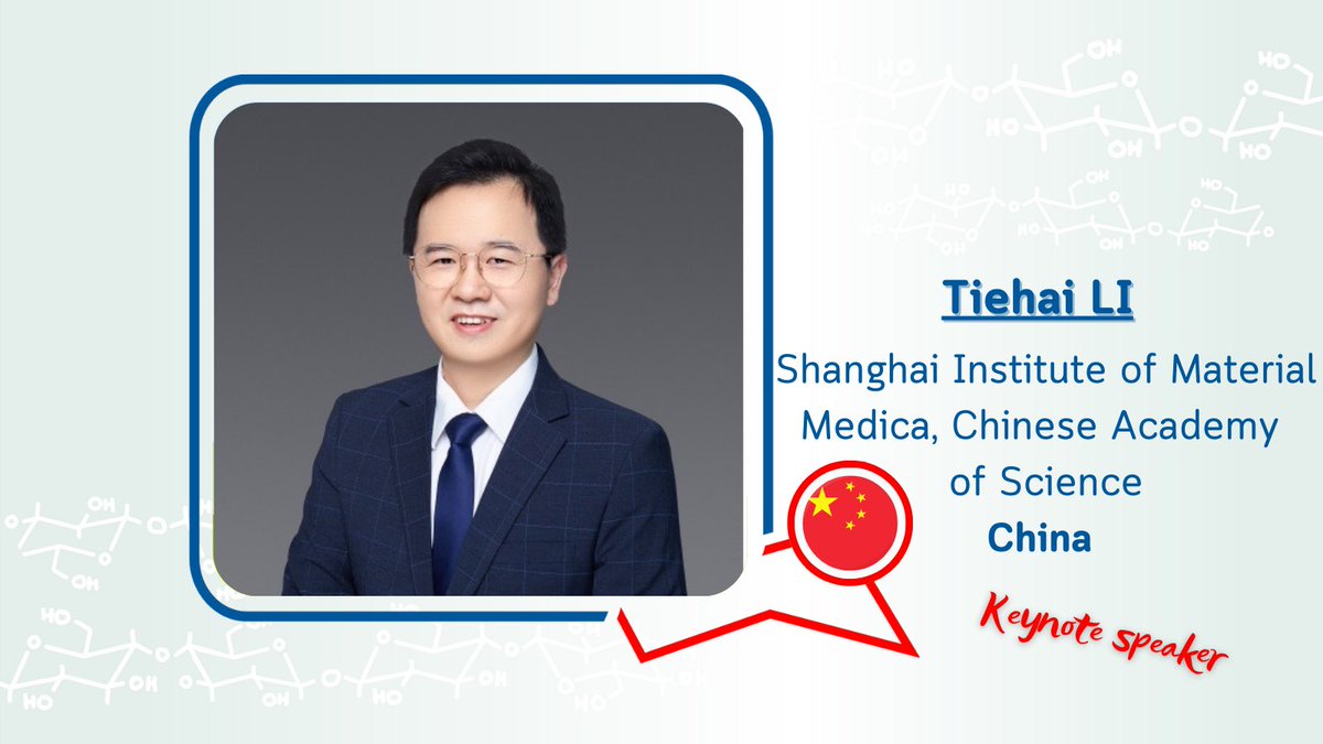 eurocarb22's tweet photo. 📢 We’re excited to welcome Tiehai LI as a Keynote Speaker at @Eurocarb22! 🔬
👨🏻🔬Explore his impressive work:
https://t.co/znycb9fCFF
❕Don’t miss this opportunity—register now:
https://t.co/JmbiAyVZZr
#CarbohydrateScience #KeynoteSpeaker #Eurocarb22 https://t.co/NyxKgQTmHU