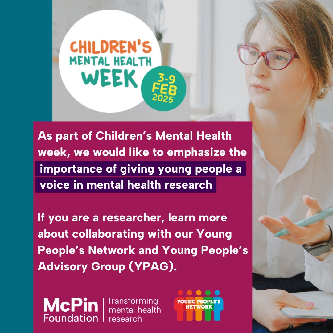 The McPin Foundation (@mcpinfoundation) on Twitter photo Children's Mental Health Week is a good time to reinforce the importance of giving children a voice in mental health research and the services they access.
Find out how to collaborate with our Young People's Network: mcpin.org/work-with-us/pā¦
<a href="/McPinYPNetwork/">McPin Young People's Network</a> #CMHW2025 @_place2be Children's Mental Health Week is a good time to reinforce the importance of giving children a voice in mental health research and the services they access.
Find out how to collaborate with our Young People's Network: mcpin.org/work-with-us/pā¦
<a href="/McPinYPNetwork/">McPin Young People's Network</a> #CMHW2025 @_place2be