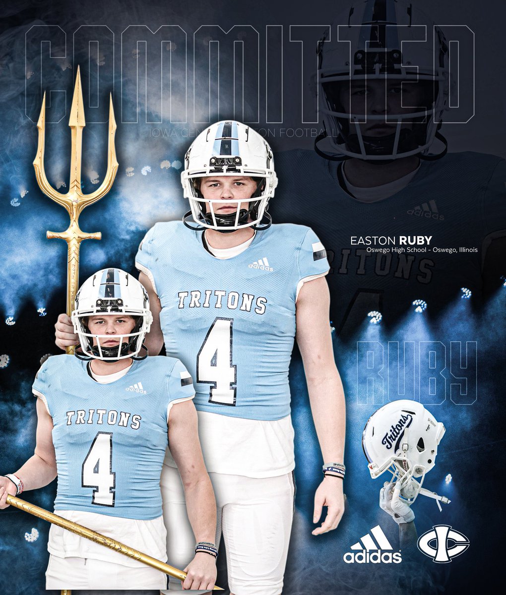 Easton Ruby (@eastonruby1) on Twitter photo I'm excited to announce my commitment to Iowa Central CC to continue my academic and football journey. I can't wait to be a Triton and join the success they have on the field . Thank you to my family, coaches, and teammates for all your support! <a href="/BDonovan07/">Bailey Donovan</a> <a href="/TritonNation/">Iowa Central Football</a> I'm excited to announce my commitment to Iowa Central CC to continue my academic and football journey. I can't wait to be a Triton and join the success they have on the field . Thank you to my family, coaches, and teammates for all your support! <a href="/BDonovan07/">Bailey Donovan</a> <a href="/TritonNation/">Iowa Central Football</a>