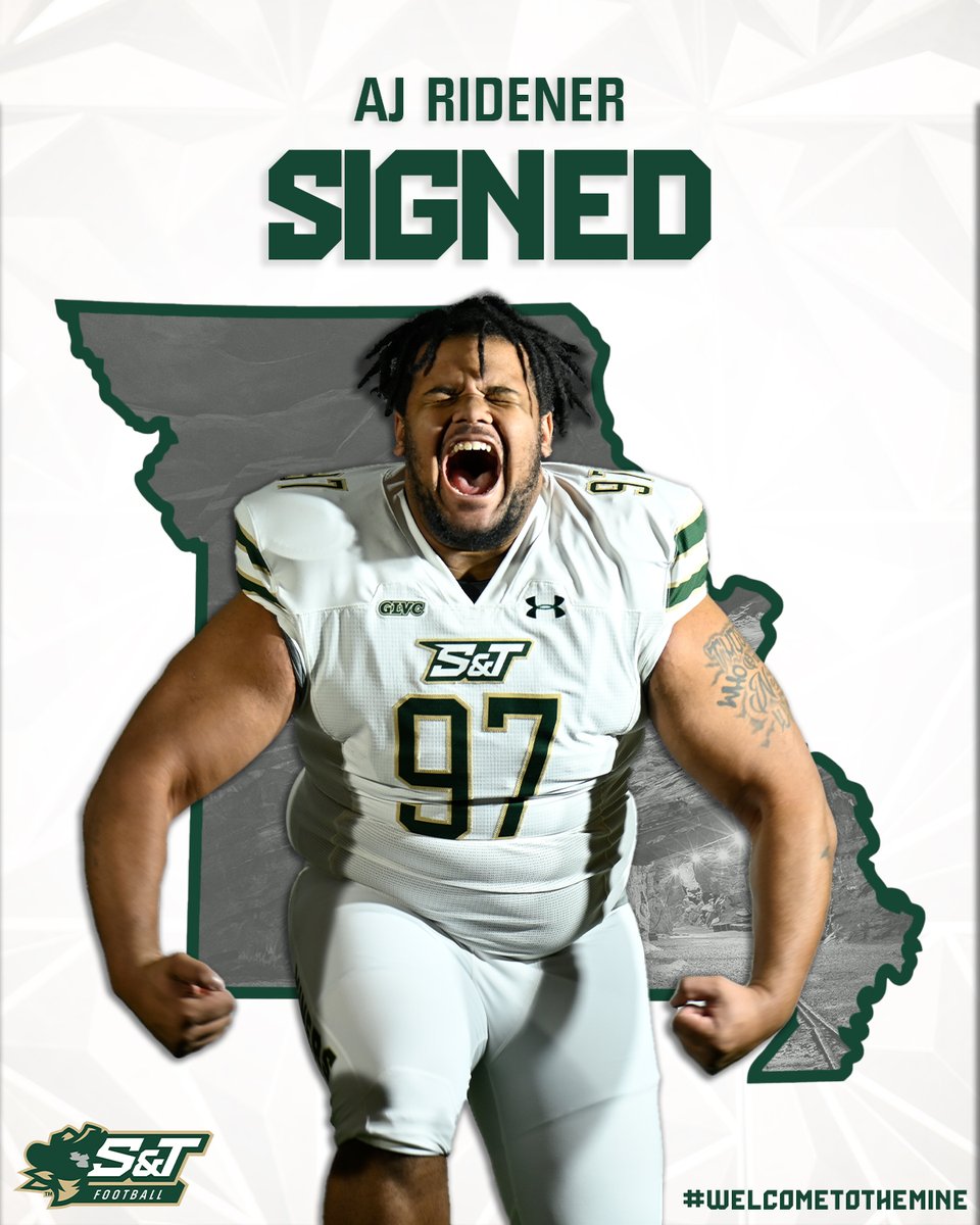 S&T Football (@miners_fb) on Twitter photo ๐๐ ๐ฅ๐ถ๐ฑ๐ฒ๐ป๐ฒ๐ฟ | ๐๐ | ๐๐ฒ๐ป๐ธ๐, ๐ข๐ธ๐น๐ฎ.
AJ Ridener joins S&T as a junior transfer from Oklahoma State University. He stands at 6'1, 310 lbs as a defensive lineman. Ridener made his collegiate debut back on 10/28/2023 against Cincinnati.
#minerpride #welcometothemine ๐๐ ๐ฅ๐ถ๐ฑ๐ฒ๐ป๐ฒ๐ฟ | ๐๐ | ๐๐ฒ๐ป๐ธ๐, ๐ข๐ธ๐น๐ฎ.
AJ Ridener joins S&T as a junior transfer from Oklahoma State University. He stands at 6'1, 310 lbs as a defensive lineman. Ridener made his collegiate debut back on 10/28/2023 against Cincinnati.
#minerpride #welcometothemine