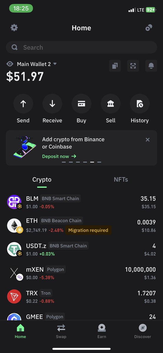CryptoKalin1's tweet photo. Has wiped almost everything off 
In summery, do airdrops like your life depends on it cause honestly, it could change your life someday 
You don’t know 
Picture of the wallet with 50$ below https://t.co/mawutyglbj