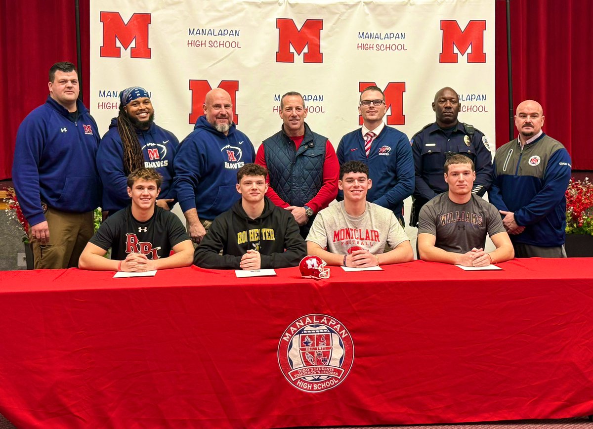 Manalapan Braves Football Fans (@fansmanalapan) on Twitter photo Congrats to our signing day commits & best of luck in the future as student athletes!
<a href="/DennisHealy10/">Dennis Healy</a> <a href="/RPIFootball/">πππ£π¨π¨ππ‘πππ§ ππ€π€π©πππ‘π‘</a>
<a href="/justintroxelll/">Justin Troxell</a> <a href="/RochesterFBall/">Warrior Football</a>
<a href="/RyanDougherty_1/">Ryan Dougherty</a> <a href="/Montclair_FB/">Montclair State Football</a>
<a href="/Jpfister_31/">Jackson Pfister</a> <a href="/WilliamsEphsFB/">Williams Football</a>
#letgobraves
#foreverbrave #foreverfamily Congrats to our signing day commits & best of luck in the future as student athletes!
<a href="/DennisHealy10/">Dennis Healy</a> <a href="/RPIFootball/">πππ£π¨π¨ππ‘πππ§ ππ€π€π©πππ‘π‘</a>
<a href="/justintroxelll/">Justin Troxell</a> <a href="/RochesterFBall/">Warrior Football</a>
<a href="/RyanDougherty_1/">Ryan Dougherty</a> <a href="/Montclair_FB/">Montclair State Football</a>
<a href="/Jpfister_31/">Jackson Pfister</a> <a href="/WilliamsEphsFB/">Williams Football</a>
#letgobraves
#foreverbrave #foreverfamily