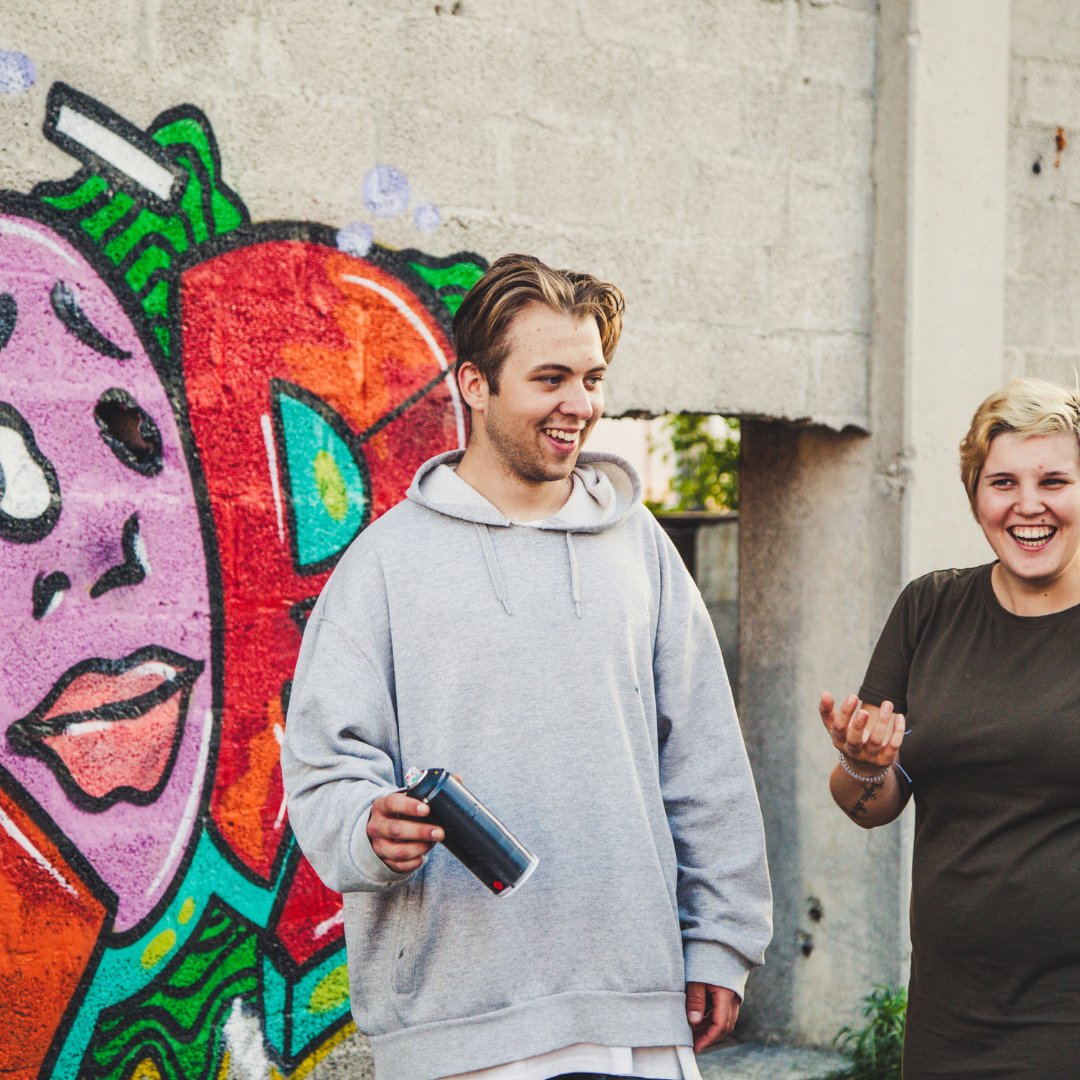 Street artists transform public spaces into open-air galleries, where every wall tells a story. 🎨✨ Let's support their creativity and give them the platform they deserve. 🌍🖌️ 
#SupportStreetArtists #UrbanArt #GraffitiCulture #StreetArtMatters #CreativeVoices #ArtBeyondStreets