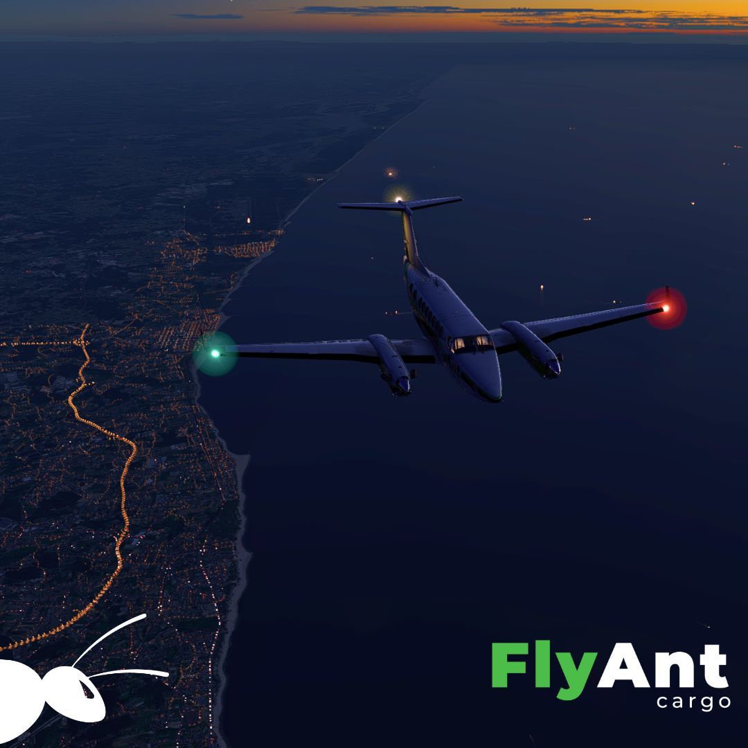 flyantcargova's tweet photo. 🌅 Surcando el cielo al atardecer 🛫
El piloto Hugo M | FYA711H realiza un vuelo IFR, disfrutando de una espectacular puesta de sol. 🌇✈️
No hay mejor manera de terminar el día. 💚🐜
#FlyAnt #XPlane #IVAO #IFR #SimulaciónDeVuelo https://t.co/v8gIC9MTra