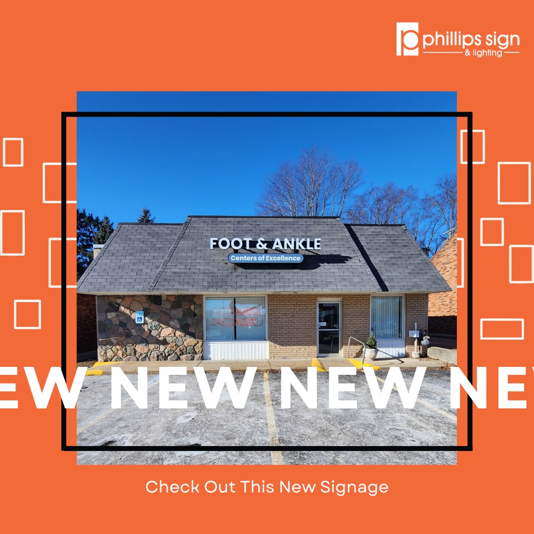 The Phillips team installed new signage for Foot &amp; Ankle Centers of Excellence, which looks beautiful! 

#PhillipsSign #NewSignage #DetroitSignage #MichiganSignage