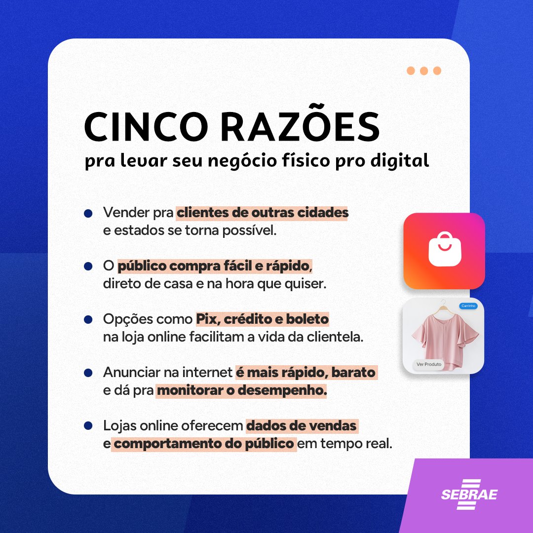 sebraegoias's tweet image. Se esse mundo de possibilidades te interessa, mas você  não tem ideia de como iniciar, a gente te ajuda! Acesse o site a seguir e inscreva-se de graça em um curso online de marketing digital: bit.ly/MktDigital-Seb…

 #Empreender #MarketingDigital #Digital #SebraeGoias