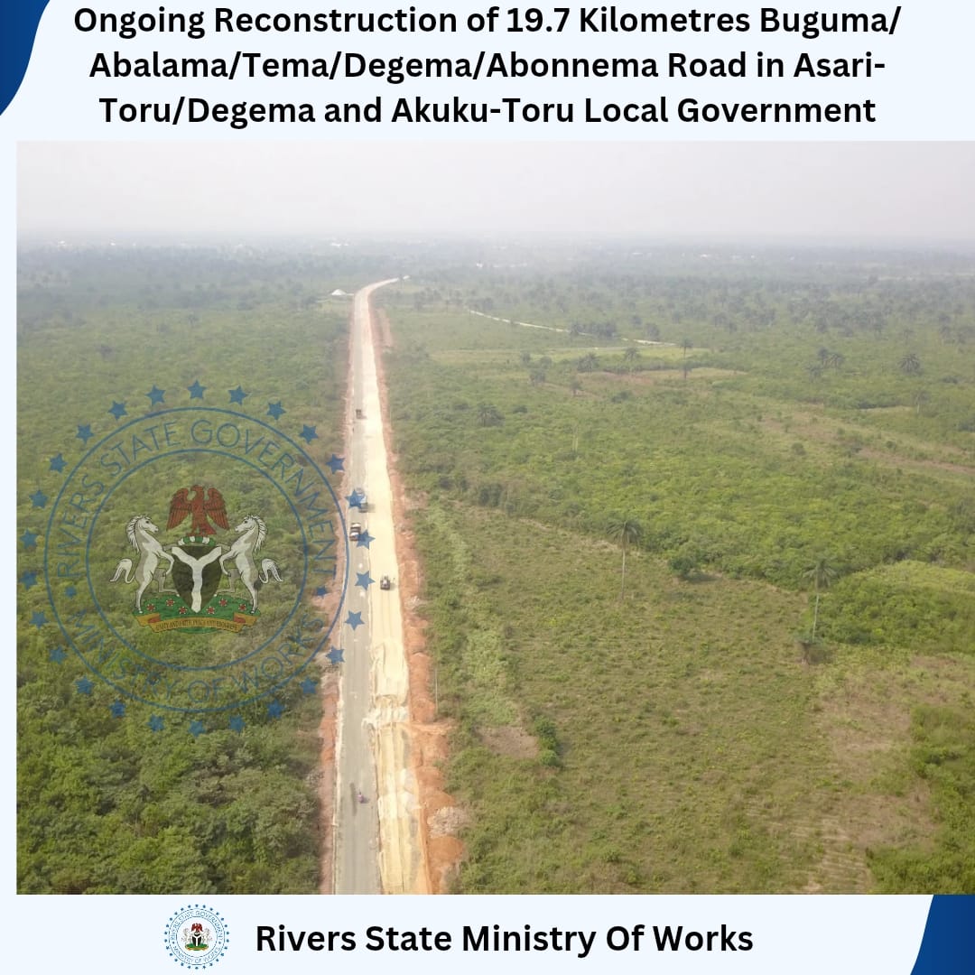 sograns's tweet photo. WORK-IN-PROGRESS:
Ongoing Reconstruction of 19.7 Kilometres Buguma/ Abalama/Tema/Degema/Abonnema Road in Asari-Toru/Degema and Akuku-Toru Local Government Areas, Rivers State.
05/02/2025
#MoW
#BuiltToLast
#RiversFirst
#SimIsWorking https://t.co/55jInJBJAd