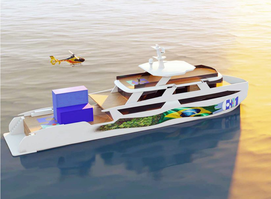 Acobar_BR's tweet photo. Projeto JAQ 
Iniciativa apresenta solução inovadora em hidrogênio verde como combustível para embarcações
Para acessar a matéria na íntegra, acesse o link 
https://t.co/BgkxoIk6fA https://t.co/ILW3U0hkHC