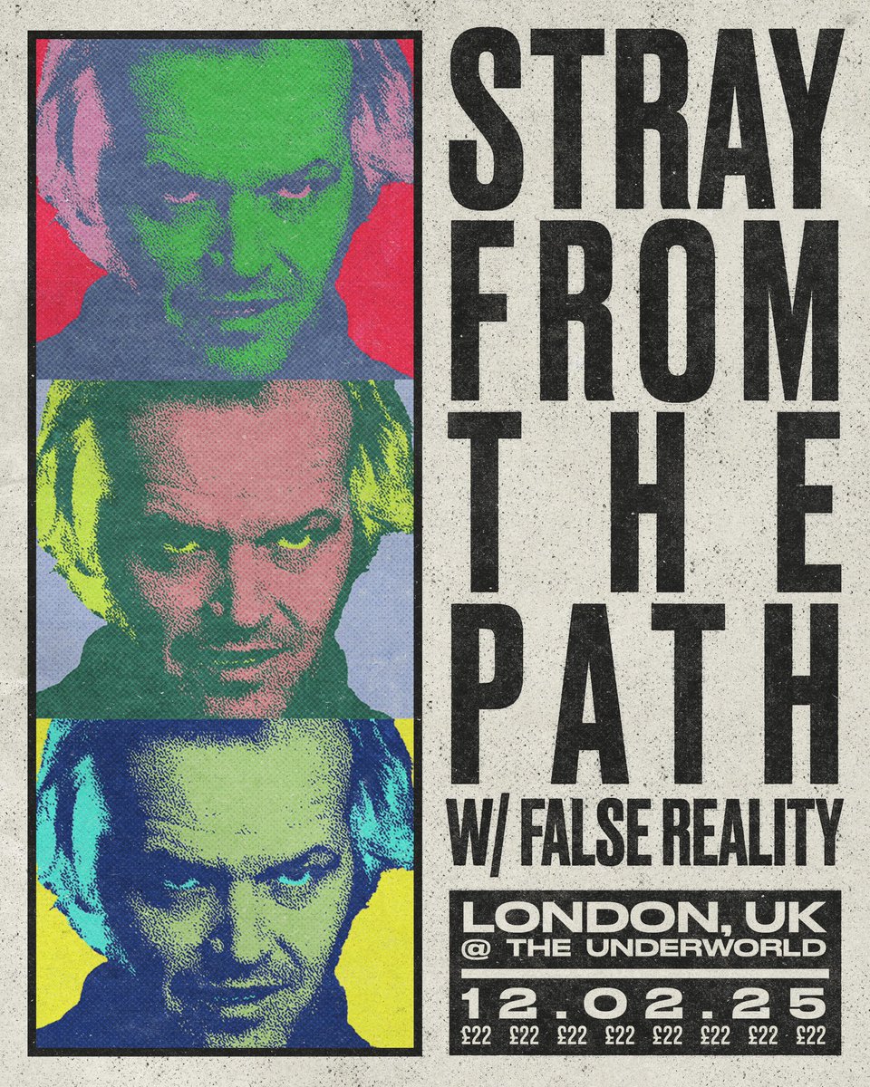 Stray From The Path (@strayfromdapath) on Twitter photo Playing <a href="/TheUnderworld/">The Underworld</a> next week w/ false reality. No barricade. Tickets on sale Friday. Pre-sale tickets on sale now, PW is KUBRICKSTARE ticketmaster.co.uk/event/1F006244… Playing <a href="/TheUnderworld/">The Underworld</a> next week w/ false reality. No barricade. Tickets on sale Friday. Pre-sale tickets on sale now, PW is KUBRICKSTARE ticketmaster.co.uk/event/1F006244…
