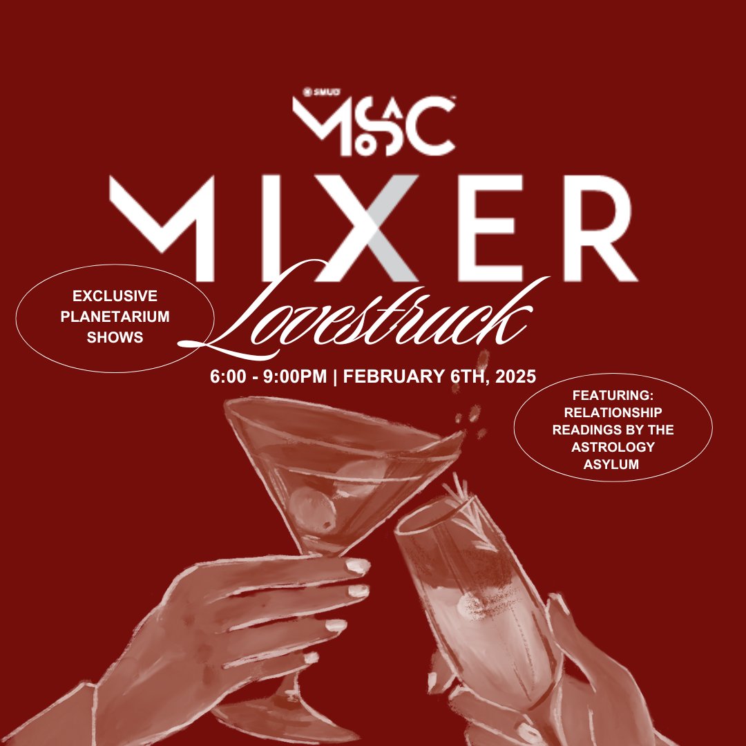 Join the Lovestruck Mixer on Feb 6, 6-9pm! ✨

🔮 Relationship Readings: The Astrology Asylum
💫 Talk with astrologer Dina Cavanaugh
🎥 Exclusive Planetarium Show
🎉 Activities &amp; amazing prizes 
Tickets: ow.ly/JXNU50UOYcH 
#AstrologyEvent #CosmicConnections #DateNight