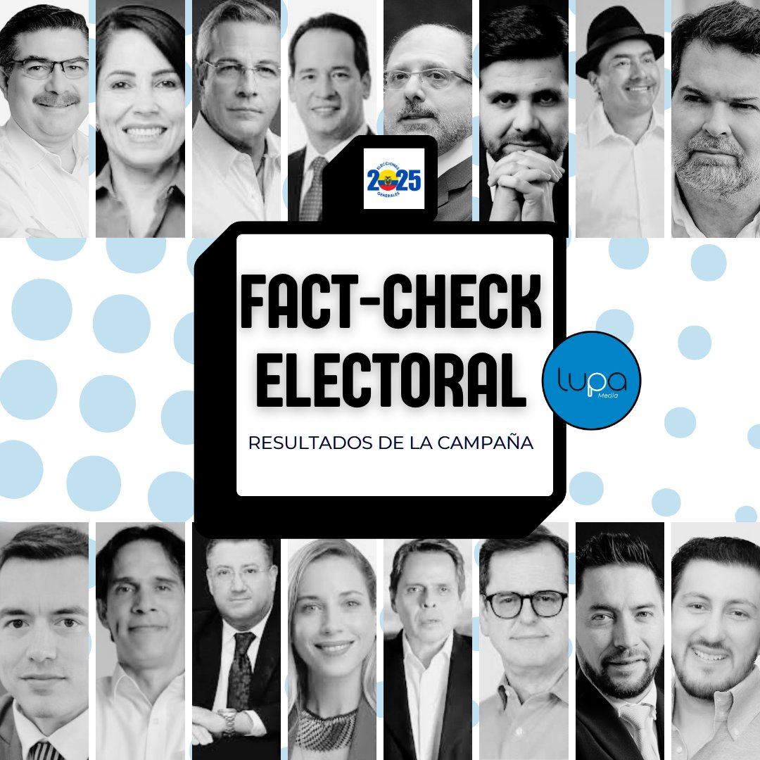 🔍#FactCheckElectoral | Durante la campaña electoral, Lupa Media hizo 90 verificaciones 🤓 

¿Qué encontramos? 

• 6 de cada 10 de declaraciones de los candidatos presidenciales resultaron falsas o imprecisas 🫠
• El 77% de la desinformación se concentró en los candidatos más