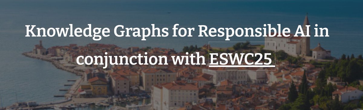 Nandana නන්දන 🇱🇰 🇪🇸 🇺🇸 (@nandanamihindu) on Twitter photo 🚀 Call for Papers – 2nd International Workshop on Knowledge Graphs for Responsible AI <a href="/eswc_conf/">ESWC Conferences</a> 2025!
🌐 sites.google.com/view/kg-star/h…
📢 Submission Deadline Approaching: March 6, 2025
📍ESWC 2025 - Portorož, Slovenia
📅 June 1 - 5
Please refer to the website for details! 🚀 Call for Papers – 2nd International Workshop on Knowledge Graphs for Responsible AI <a href="/eswc_conf/">ESWC Conferences</a> 2025!
🌐 sites.google.com/view/kg-star/h…
📢 Submission Deadline Approaching: March 6, 2025
📍ESWC 2025 - Portorož, Slovenia
📅 June 1 - 5
Please refer to the website for details!