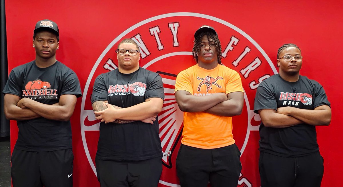 Seventy-First High School Athletics (@thereal71sports) on Twitter photo It's signing day at <a href="/71sthighccs/">Seventy-First High School</a>‼️DeAndre Nance and Donavan Frederick will join <a href="/GoCamelsFB/">Campbell Football</a> and Zymeir Mcphaul and Ziare Ealy will join <a href="/WSSURamFootball/">WSSU Rams Football</a>.
#GoFalcons
<a href="/CCSstudentsport/">CCSstudentactivities</a> It's signing day at <a href="/71sthighccs/">Seventy-First High School</a>‼️DeAndre Nance and Donavan Frederick will join <a href="/GoCamelsFB/">Campbell Football</a> and Zymeir Mcphaul and Ziare Ealy will join <a href="/WSSURamFootball/">WSSU Rams Football</a>.
#GoFalcons
<a href="/CCSstudentsport/">CCSstudentactivities</a>
