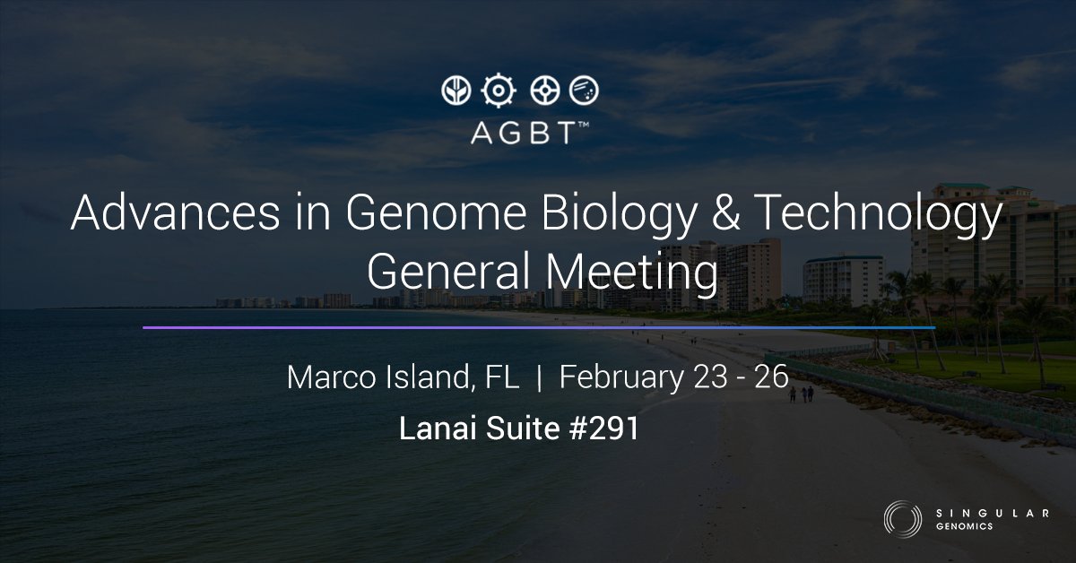 SingularGenomic's tweet image. We will see you @agbt in a few weeks! Join us as we showcase the latest in situ multiomic data generated on the G4X. Stop by Lanai Suite #291 to connect with one of our experts or schedule a meeting using the link below.

Book your #AGBT2025 meeting now: bit.ly/4jNSg10