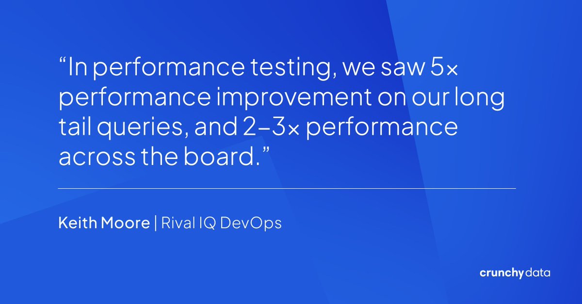 crunchydata's tweet image. Not all Postgres database services are the same. We hear often from customers that Crunchy Bridge has better performance on the same size instance and same cost compared to our competitors. Cost to performance is one of the key drivers for our platform engineers. We know that…