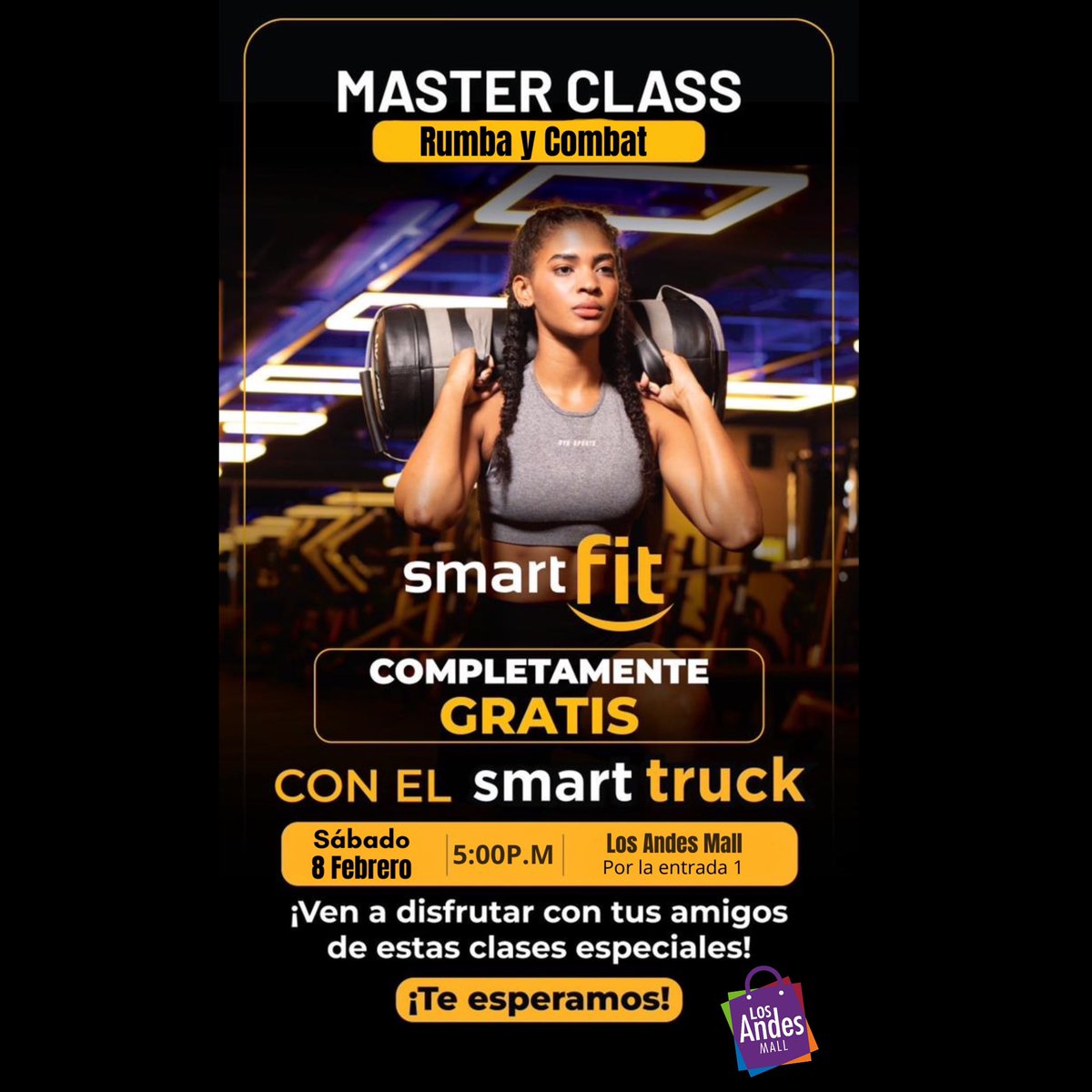 ¡Aún estás a tiempo de lucir ese cuerpo de verano! 🤭✨

Ven a disfrutar de una increíble clase de Rumba y Combat con <a href="/SmartFitoficial/">Smart Fit</a>.

‼️ Ven con ropa cómoda, hidratación y muchas ganas de moverte.