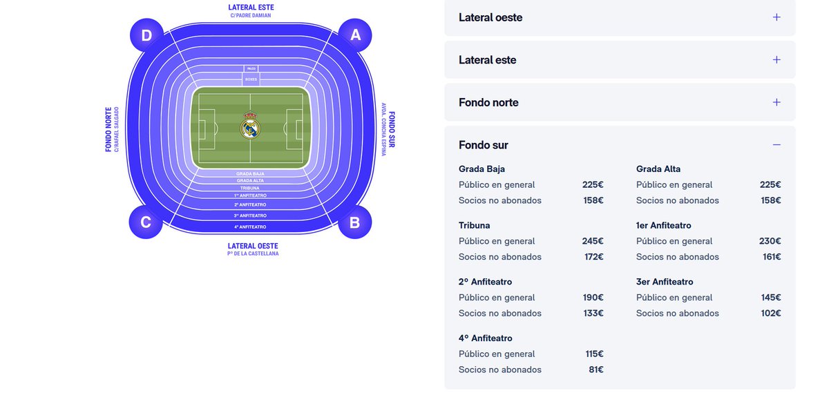 GradaBpro's tweet photo. La entrada más barata para ver el Real Madrid - Manchester City de Champions cuesta 115€

La entrada más barata para ver el:
Juventus - PSV: 35€
Milan - Feyenoord: 39€
Borussia Dortmund - Sporting CP: 42€
Bayern - Celtic: 50€
Celtic - Bayern: 56€ 

Sobran las palabras. https://t.co/Owo2TfDL20