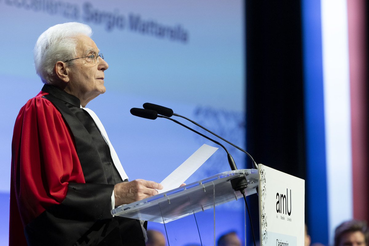 #Mattarella: la storia è incisa nei comportamenti umani.
Il futuro del pianeta passa dalla capacità di plasmare l’ordine internazionale perché sia a servizio della persona umana