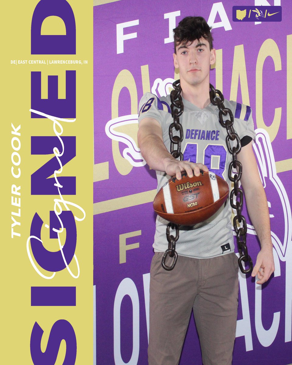 After receiving 14 offers for football, hard work and dedication has paid off. I've decided to commit and sign with "Defiance College". Thank you "all" for your help in repost, and giving advice much love. To all the coaches, throughout this journey, thank you! 

To the Defiance