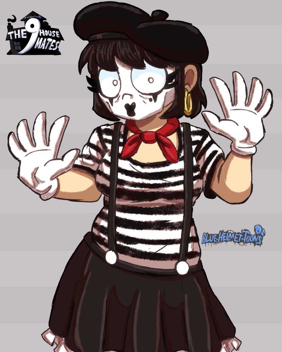 BlueHelmetToons's tweet image. The 9 Housemates - Mime Rachel

#mime #miming #mimes #frenchmime #the9housemates #bluehelmetoc #oc #ocs #myoc #myocs #originalcharacter #myoriginalcharacter #art #artwork #myart #digitalart #digitaldrawing #drawing #cartoon #cartoonstyle