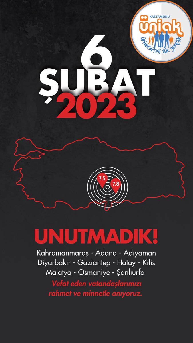 Minnetle anıyor, deprem şehitlerimize rahmet diliyoruz… #6şubat2023