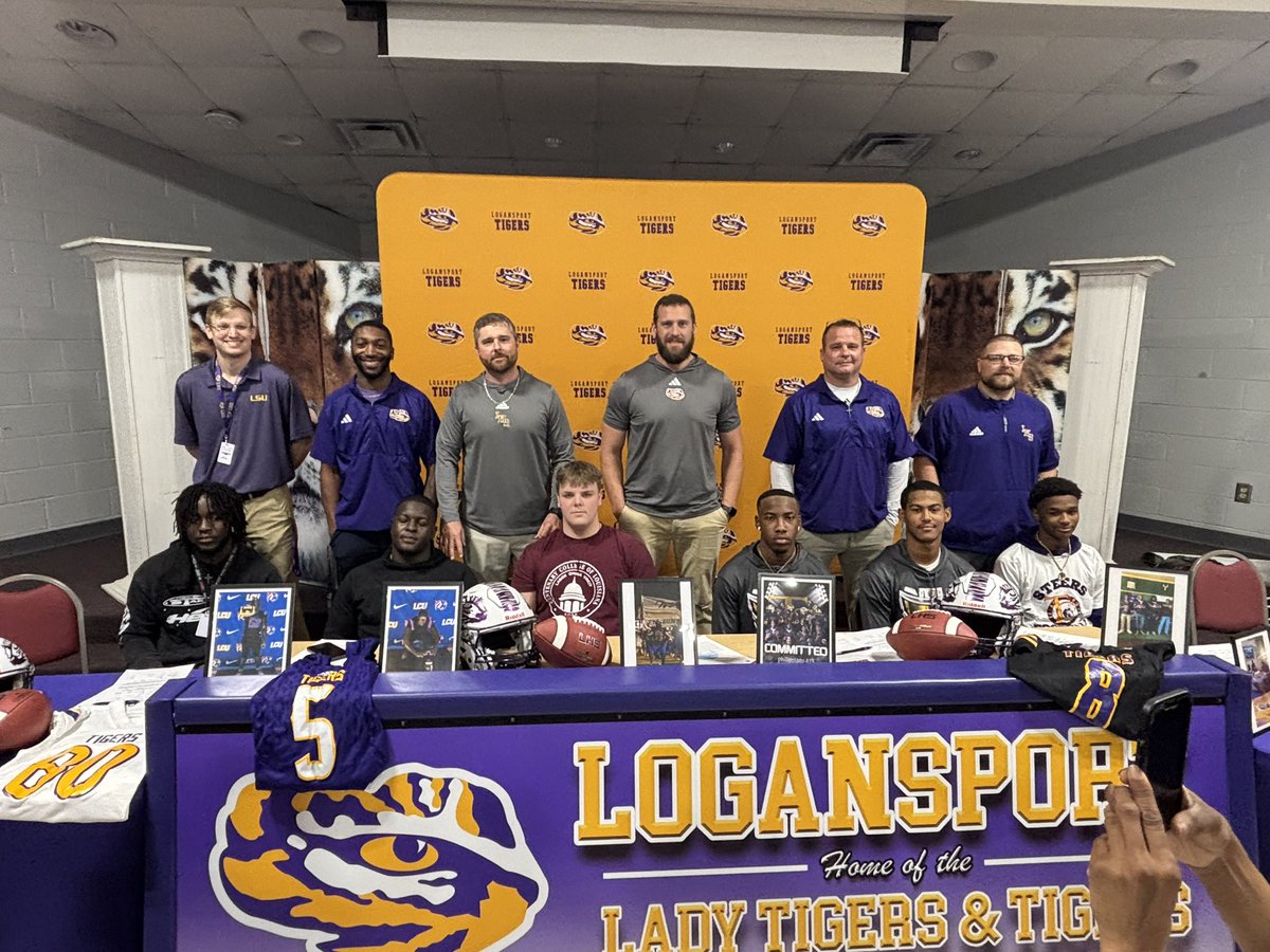Very special day at Logansport High School. 6 of 7 Sr Football
Players signed this morning with an opportunity to play college football and earn a degree.  Extremely proud of these young men and our staff for working together to provide these opportunities.