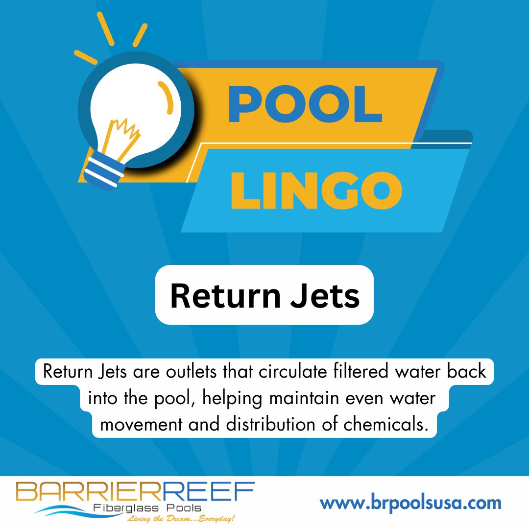 BRPools_USA's tweet image. 💨 Pro Tip: Adjust your return jets to create a circular flow in the pool, helping debris move toward the skimmer for easier cleaning!

 #PoolCare #CrystalClearWater #FiberglassPools #BarrierReefPools