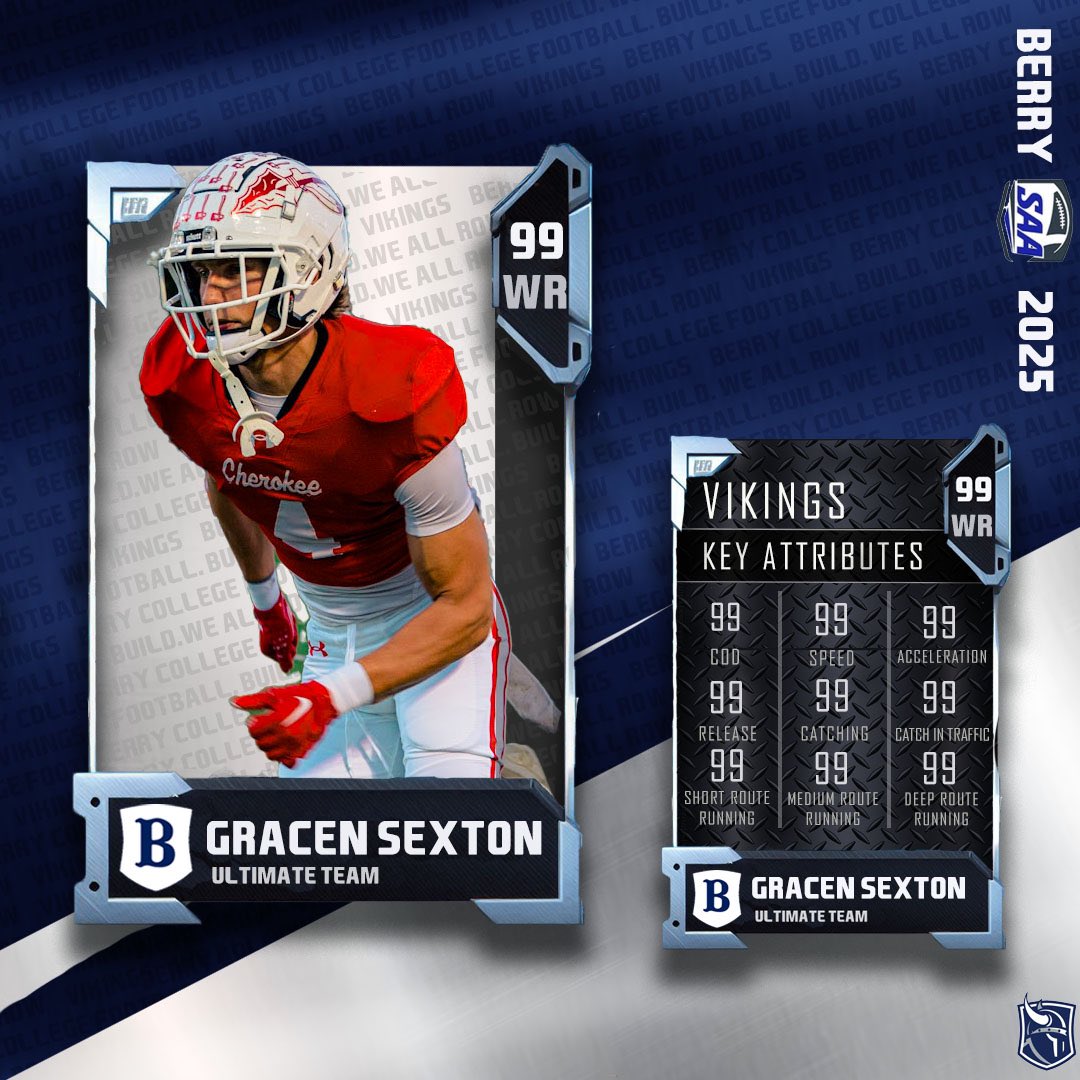 National Signing Day Player Pack: Welcome to our Ultimate Team, Gracen Sexton! 🔥💯

#NewPlayerUnlocked #BerryFootball #d3fb #BUILD #KeepClimbing #NSD