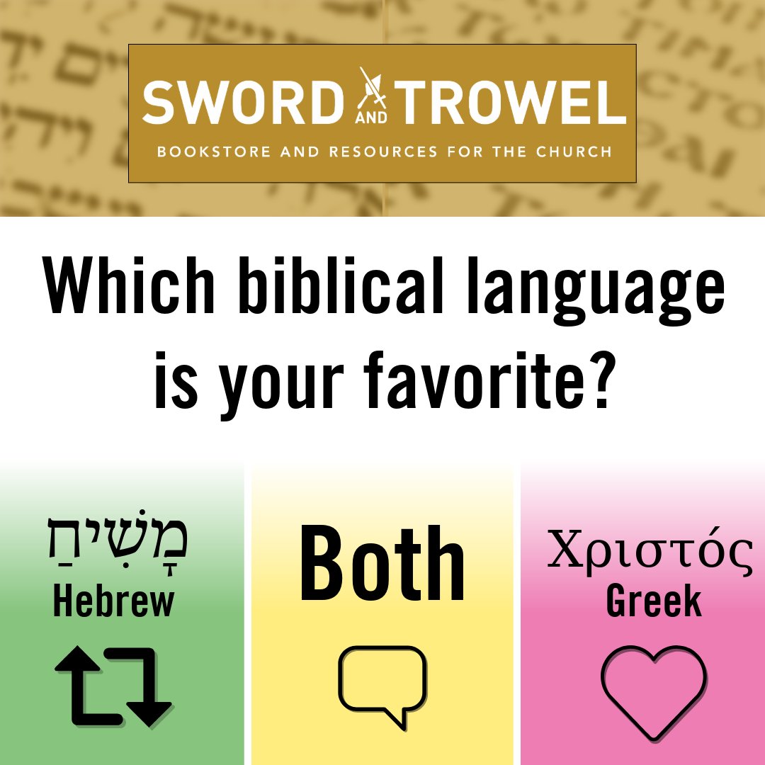 Which language ignites your passion more - Hebrew or Greek?

Share why in the comments 😎