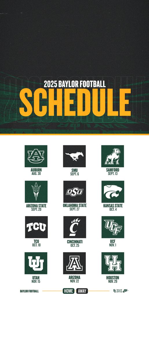 BUFootball's tweet photo. New schedule = New wallpapers 📲

#SicEm https://t.co/xXsBSfLZUZ