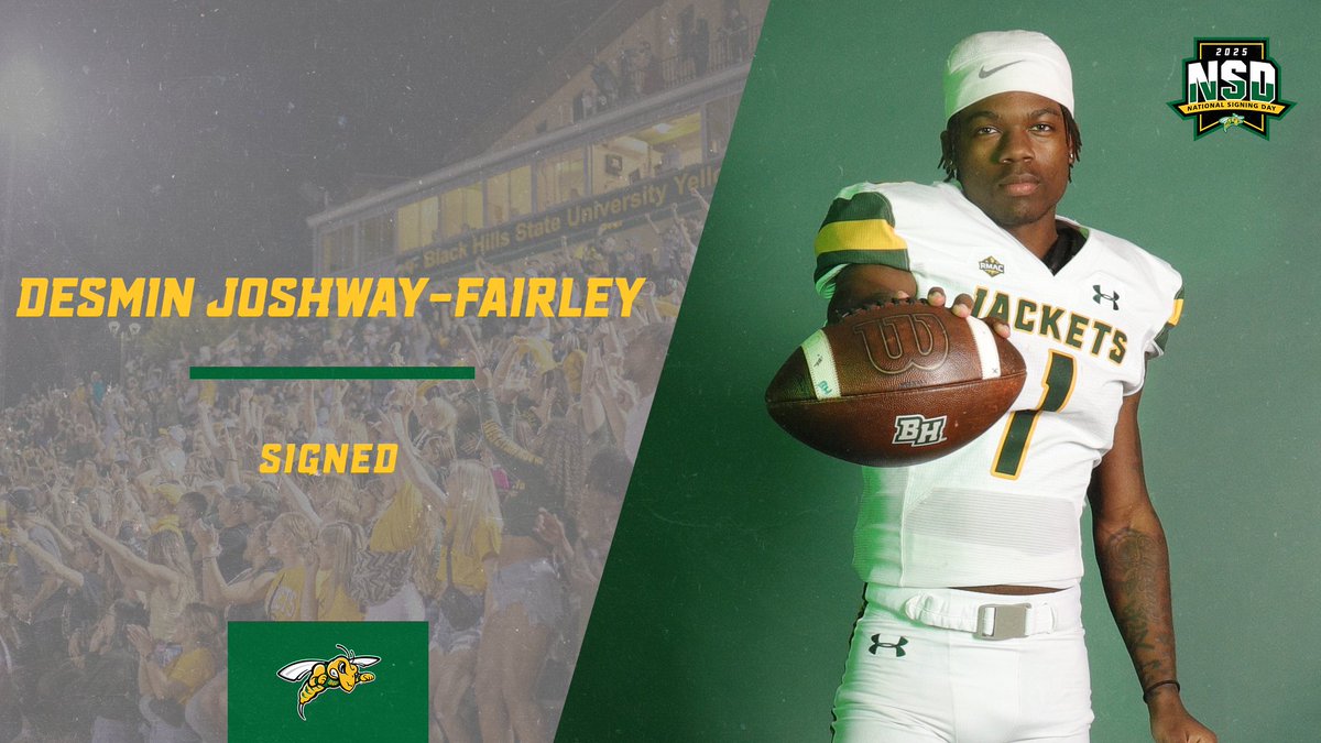 BHSU Football (@bhsufb) on Twitter photo Welcome to The Hills, Desmin Joshway-Fairley! 🌲🐝
🏠 | Norwalk, California
🎓 | Downey High School
🏈 | Defensive Back
📏 | 5'9"
⚖️ | 175
📱 | <a href="/ddesminn_/">Desmin Joshway-Fairley</a>
#NSD25 #PlayInTheHills25 #WEoverME Welcome to The Hills, Desmin Joshway-Fairley! 🌲🐝
🏠 | Norwalk, California
🎓 | Downey High School
🏈 | Defensive Back
📏 | 5'9"
⚖️ | 175
📱 | <a href="/ddesminn_/">Desmin Joshway-Fairley</a>
#NSD25 #PlayInTheHills25 #WEoverME