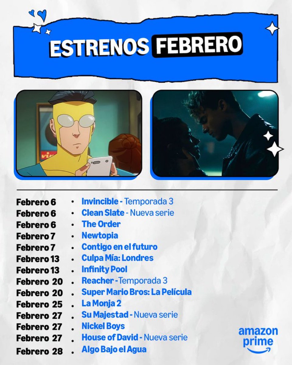 Estrenos en Prime Video en febrero 2025