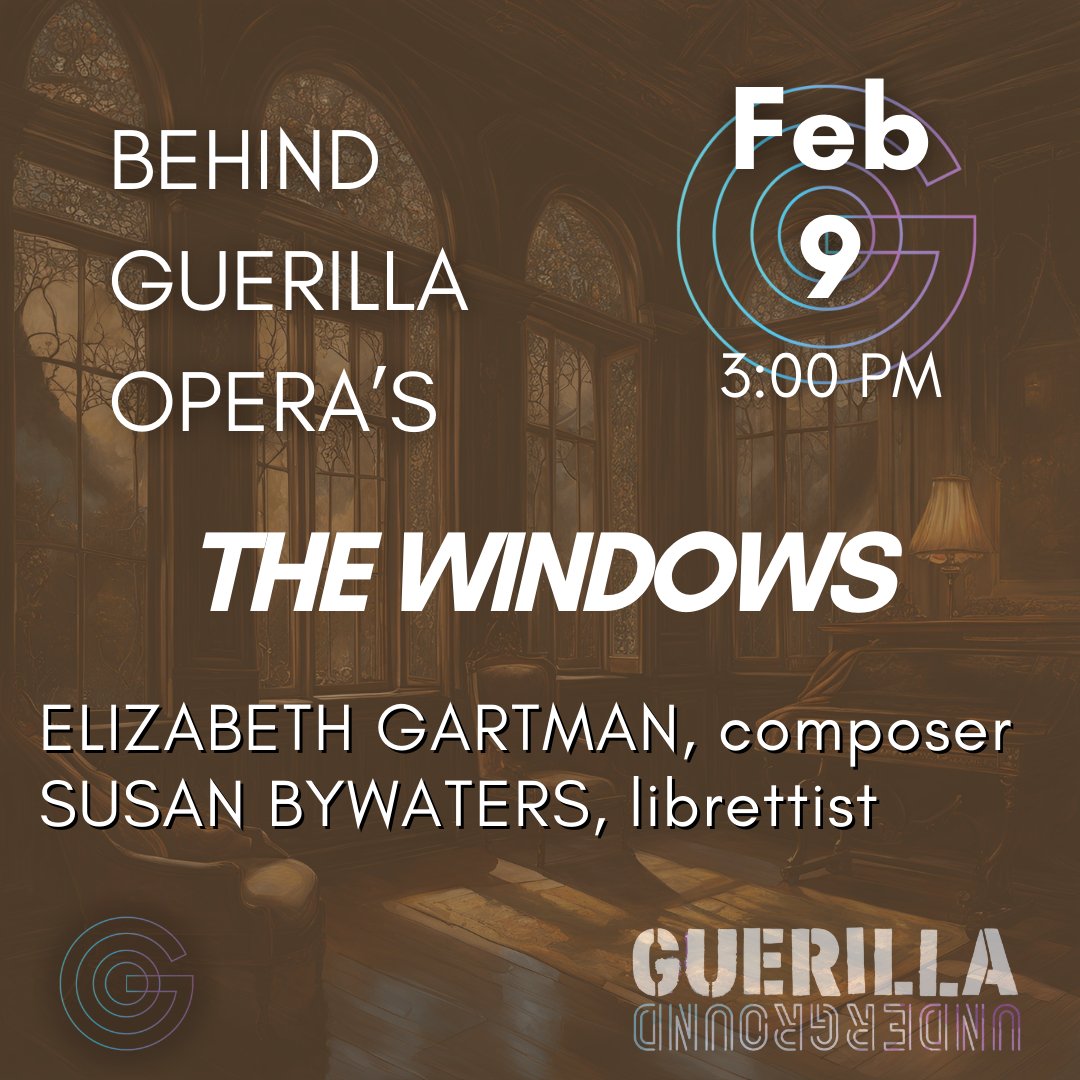 PARMARecordings's tweet photo. The 2025 #GuerillaUnderground season is underway! Join @guerillaopera for a virtual speakeasy experience featuring the world premiere of DICKINSON, HER/ALIVE.UN.DEAD, and more. Live streams start February 6 at 7:30 PM EST.
https://t.co/SLUvHvUhHd https://t.co/lG7fh0K3Z8