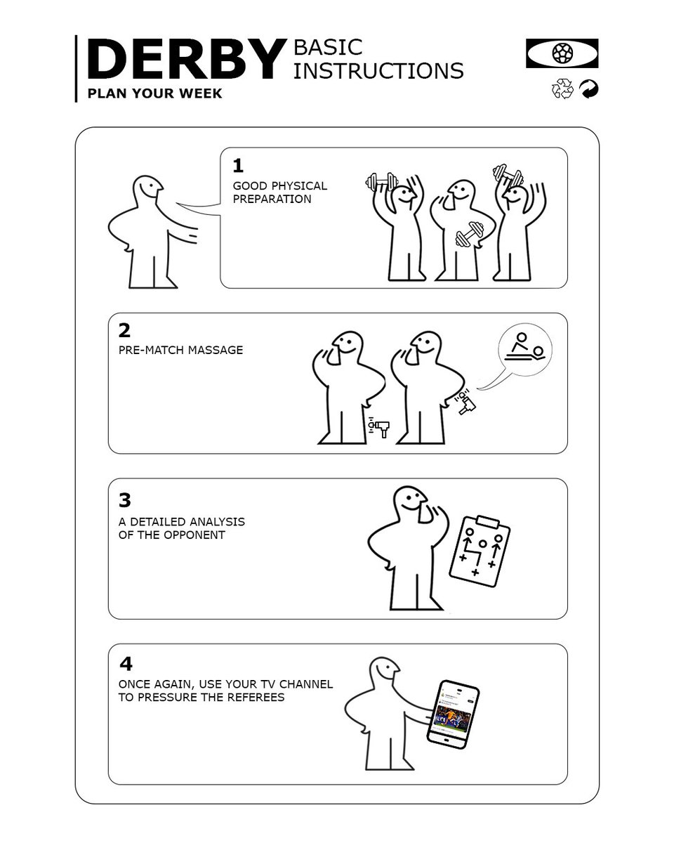 atletienglish's tweet image. 📚 Basic instructions for the derby