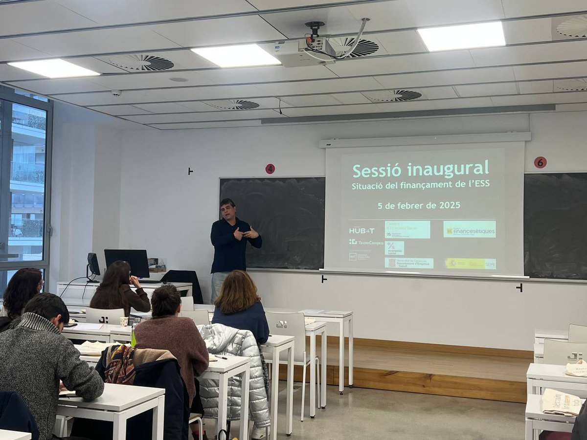 HUB4TecnoCampus's tweet photo. Inaugurem la 4a edició del curs en Finançament per a Organitzacions de l'Economia Social i Solidària💹, organitzat per la Càtedra d'#EconomiaSocial @TecnoCampus
🤝 Col·laborador @ffinanzaseticas
💸 Finançat i promogut: @empleogob @empleo_SEPE @econ_socialcat @empresacat #Aracoop https://t.co/zhcAmQMwE1