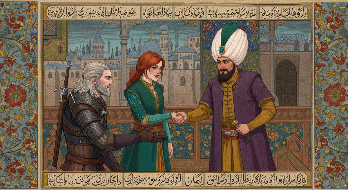 Triss ve Geralt Kanuni Sultan Süleyman'ın huzurunda
İstanbul, 1526