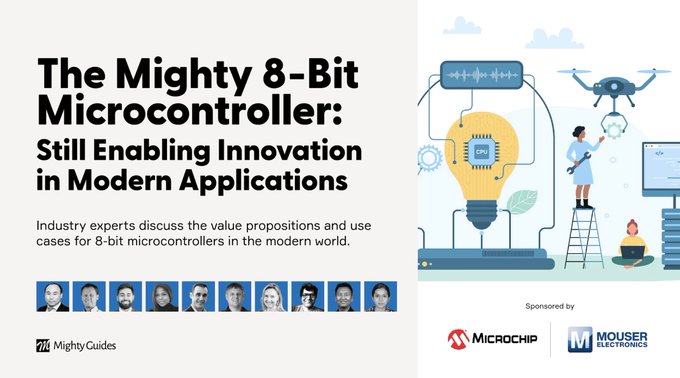 Mighty Guides, Inc. (@mighty_guides) on Twitter photo With increasingly more devices becoming electrified and intelligent, the 8-bit MCU has never been more relevant. 10 experts on 8-bit #MCUs, how they get used in todayās world, and what makes them so valuable.
<a href="/MicrochipTech/">MicrochipTechnologyInc.</a> <a href="/MouserElec/">Mouser Electronics</a>
mouser.com/news/microchip⦠With increasingly more devices becoming electrified and intelligent, the 8-bit MCU has never been more relevant. 10 experts on 8-bit #MCUs, how they get used in todayās world, and what makes them so valuable.
<a href="/MicrochipTech/">MicrochipTechnologyInc.</a> <a href="/MouserElec/">Mouser Electronics</a>
mouser.com/news/microchipā¦