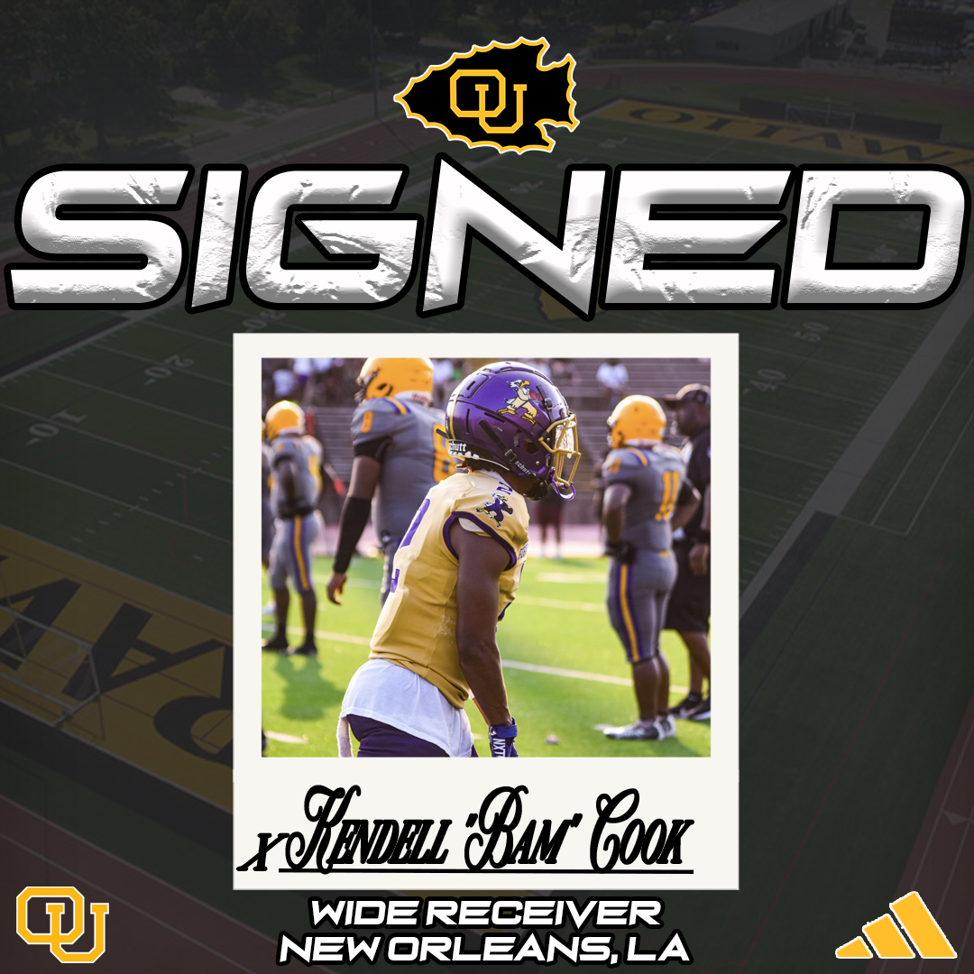 OttawaBravesFB's tweet photo. 🟡⚫️Kendell Cook🟡⚫️
5'9 160, Wide Receiver
Community Christian College
New Orleans, LA https://t.co/nZnx9GhWVP