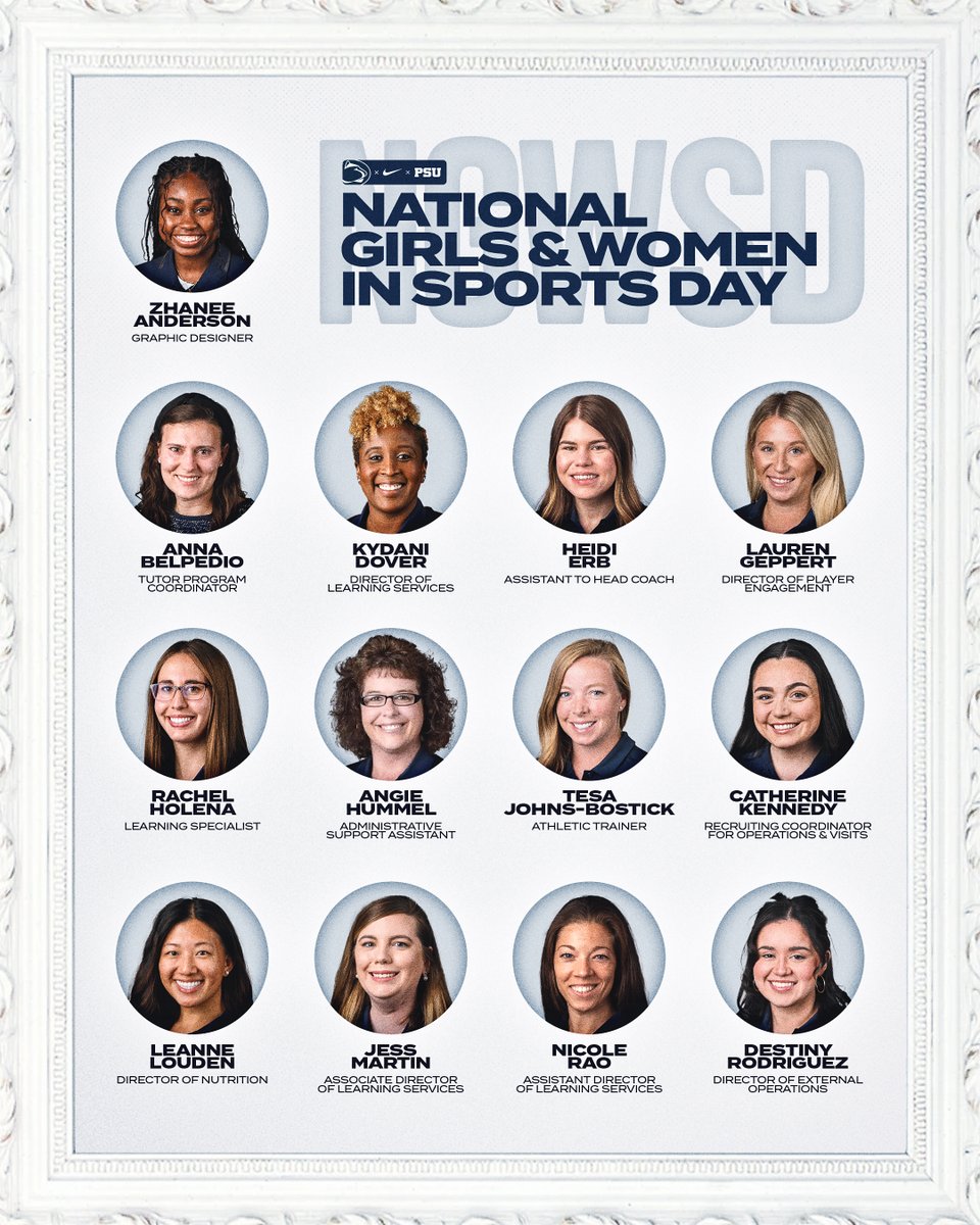 Shout out to the women of <a href="/PennStateFball/">Penn State Football</a> who play a huge role in the program's everyday success. 🤍

#WeAre x #NGWSD