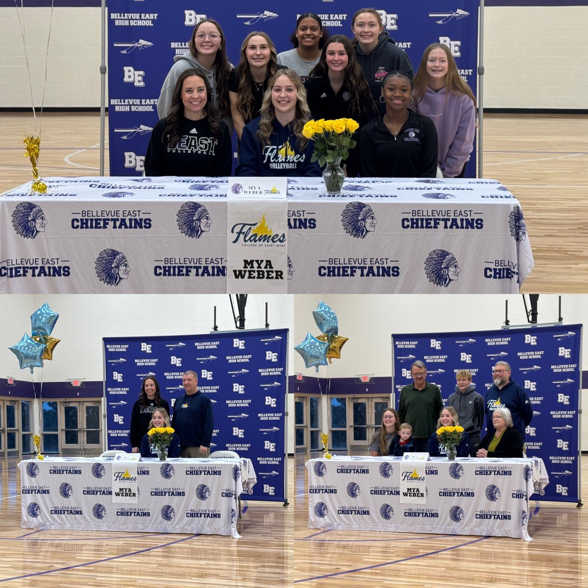 …It’s OFFICIAL! 🙌🏼🖋

Congratulations to senior Mya Weber 
 on signing to play at College of St. Mary next fall! 

Looking forward to seeing you do BIG things at CSM. Go FLAMES! 💜🖤🤍 

#bpsne #BEASTFam