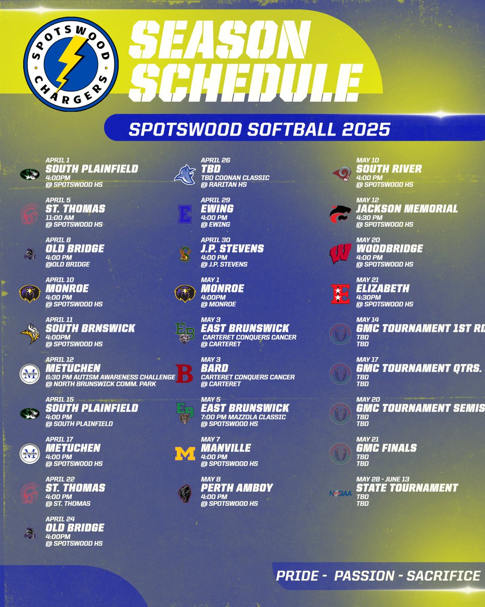 ‼️Schedule Release 2025‼️ ⚡️🥎🇺🇸#WeAreChargers #PridePassionSacrifice