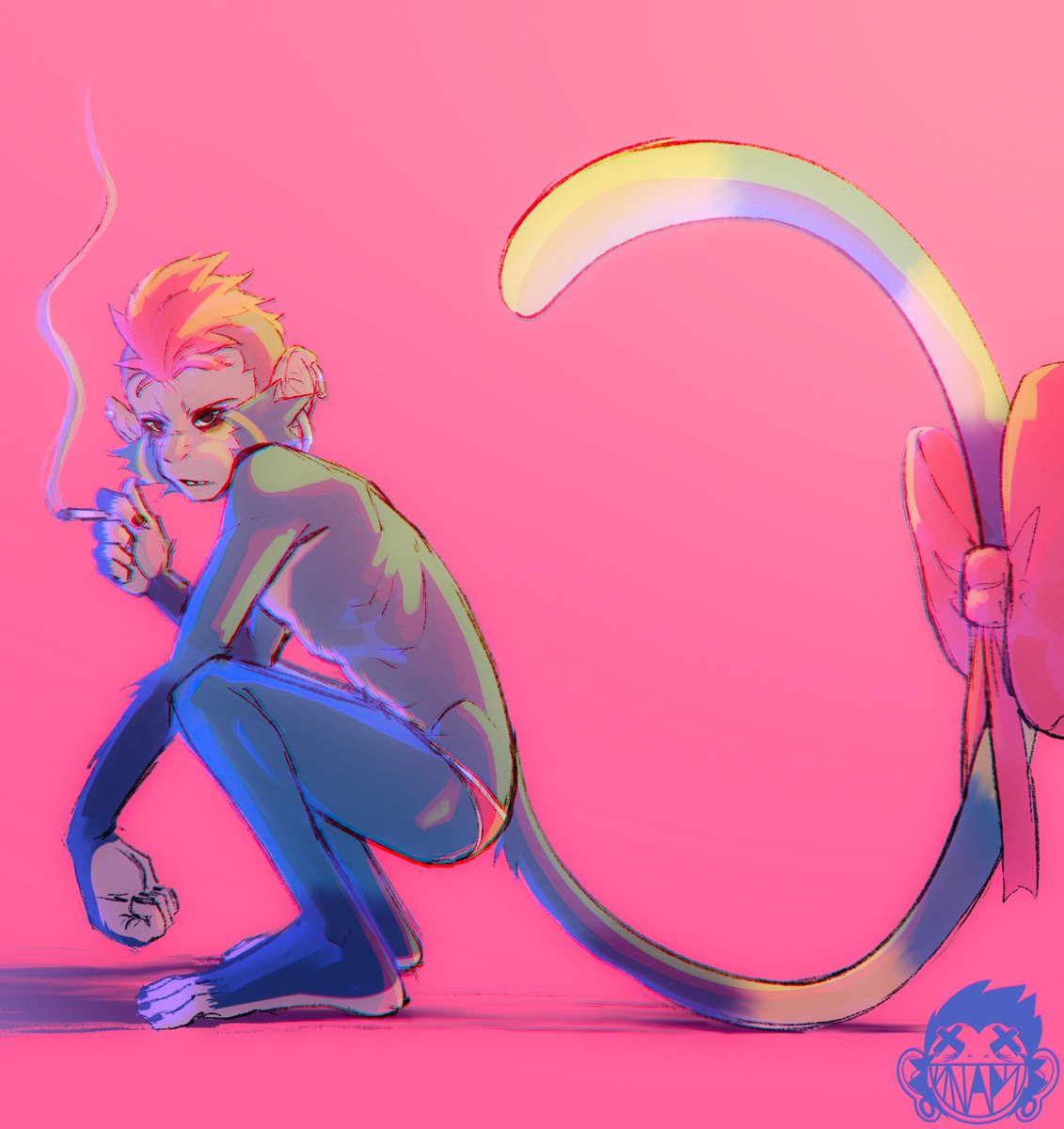 IT'S MY BIRTHDAY 🎉 🎂 
so that means you have to like and rt my art BY LAW and join my disc*rd and subscribe to my patre*on/ko-fi by request 😌