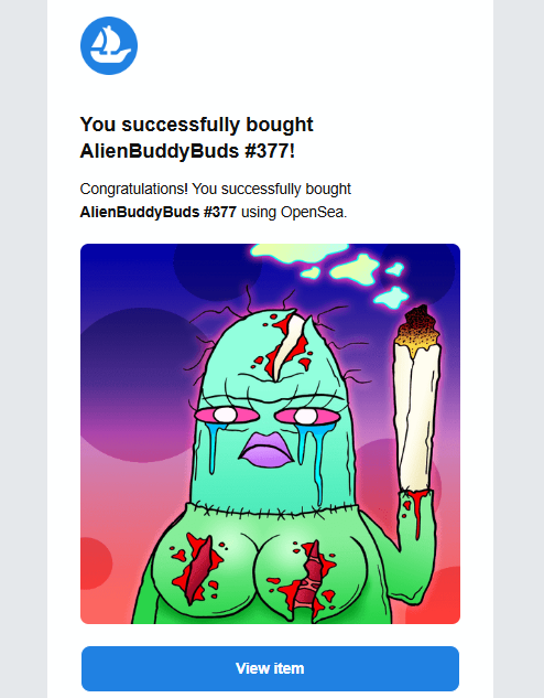 Elegit2021's tweet photo. BOUGHT🥳🥳🥳

Even though I missed the end of the auction, I'm very happy to have added this amazing AlienBuddyBuds to my gallery♥️♥️♥️

Thank you @AlienBuddyBuds for your amazing creations😍😍😍 https://t.co/Vong3DRbTa