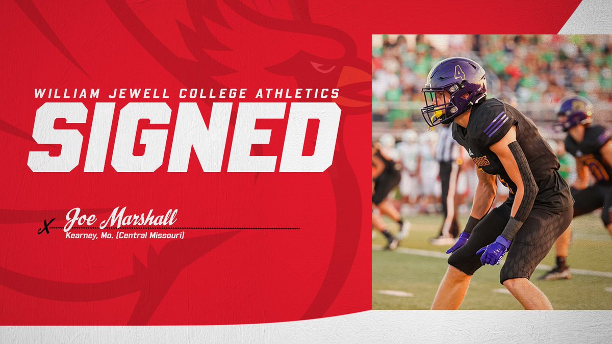 🔴 𝗦𝗜𝗚𝗡𝗘𝗗 🔴

✍️ Joe Marshall
🏈 Cornerback
📍 Kearney, Mo.