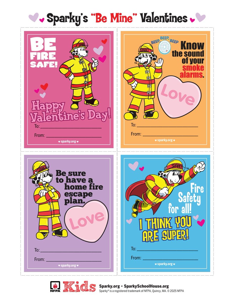 Hey <a href="/HTE_K4/">HTEK4</a> looking for some <a href="/Sparky_Fire_Dog/">Sparky the Fire Dog</a> Valentines to give out to your besties? Go to Sparky.org to get these and other fun Valentine's crafts.