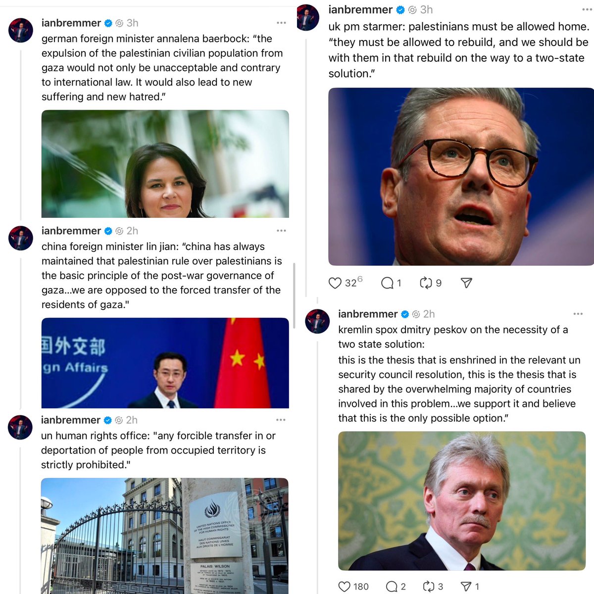 Speaker Johnson: “Trump saying 🇺🇸 should take over Gaza was cheered by people all around the world.”

🌎 The World: