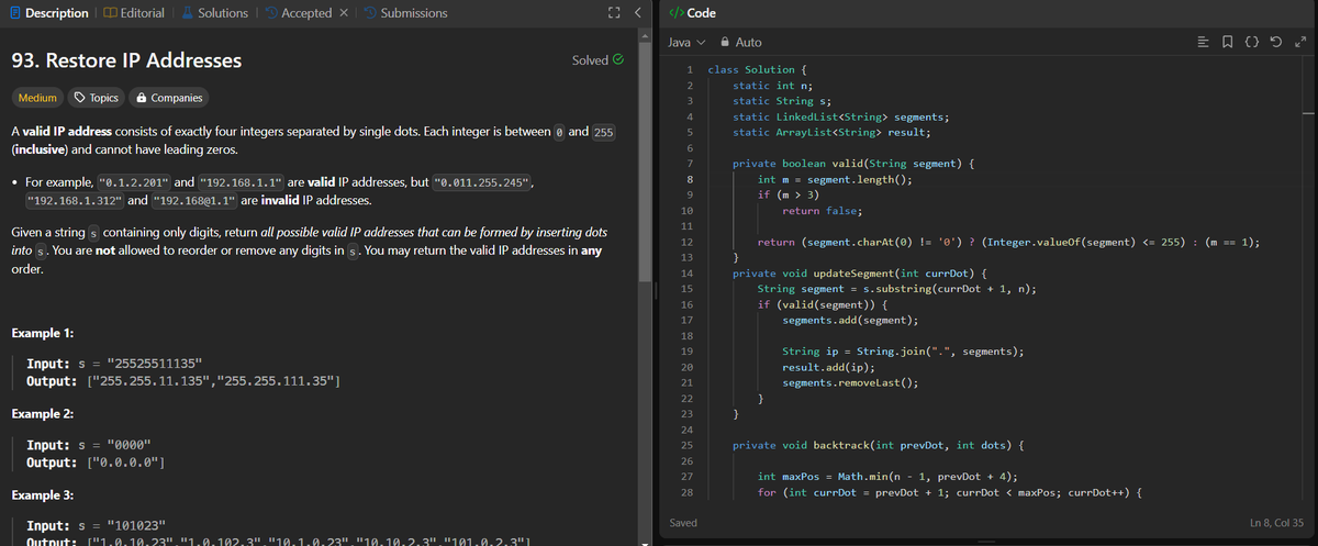 Thenameismd1's tweet photo. #Day92 complete. 
#100Daysofcodechallange
#100DaysOfCode #DSA 
#leetcode #SoftwareEngineer https://t.co/rYcScfZ00T
