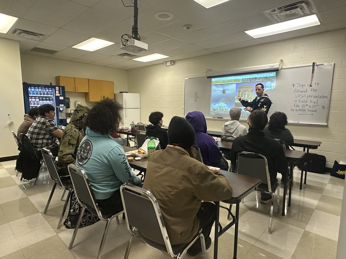 Irene L. Chavez Excel Academy (@nisdchavezexcel) on Twitter photo Big thanks to Navy Talent Scout Nolan Blount for taking the time to speak with our students about the incredible opportunities in the Navy! We appreciate your service and the insight you shared. ⚓🇺🇸 #Navy #FutureLeaders #ThankYou <a href="/USNavy/">U.S. Navy</a> <a href="/NISDCounseling/">NISD Counseling</a> <a href="/NISD/">Northside ISD</a> <a href="/CISSanAntonio/">Communities in Schools of San Antonio</a> Big thanks to Navy Talent Scout Nolan Blount for taking the time to speak with our students about the incredible opportunities in the Navy! We appreciate your service and the insight you shared. ⚓🇺🇸 #Navy #FutureLeaders #ThankYou <a href="/USNavy/">U.S. Navy</a> <a href="/NISDCounseling/">NISD Counseling</a> <a href="/NISD/">Northside ISD</a> <a href="/CISSanAntonio/">Communities in Schools of San Antonio</a>