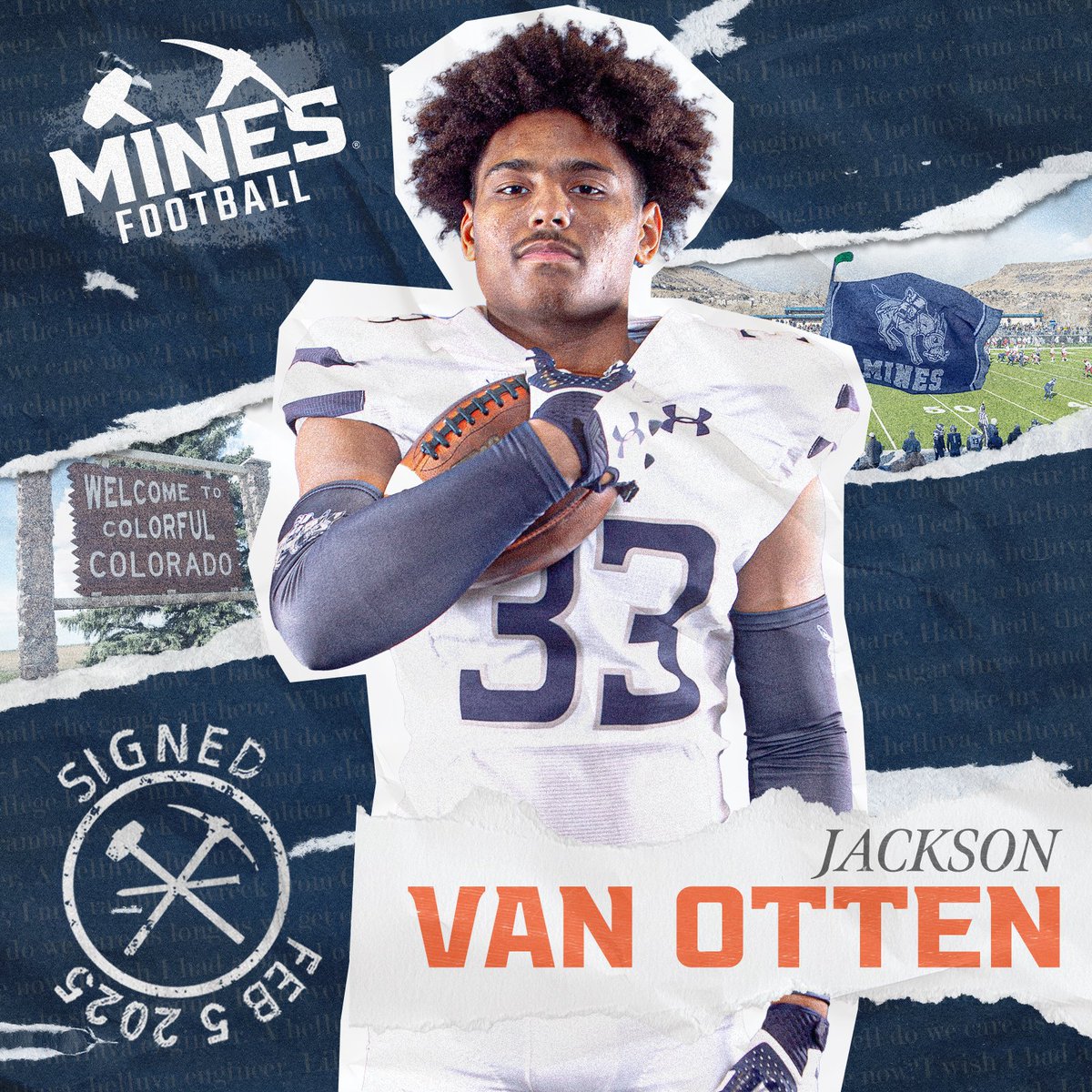 MinesFootball's tweet photo. ⚒️𝗦𝗜𝗚𝗡𝗘𝗗⚒️

Jackson Van Otten
DB | Forney, Texas | North Forney HS

@jvotten123 

#HelluvaEngineer⚒️ https://t.co/0VlcY6R1Od