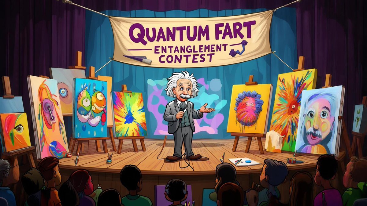 **Quantum Fart Entanglement ($QFE) Contest!**  

Seeing all the incredible videos and AI images of Thor, Blu, Einstein, and me has been amazing! Now, it's time for a new challenge.  

We’re calling on everyone to create $QFE-themed content featuring Einstein, Chad, and Jeff. You